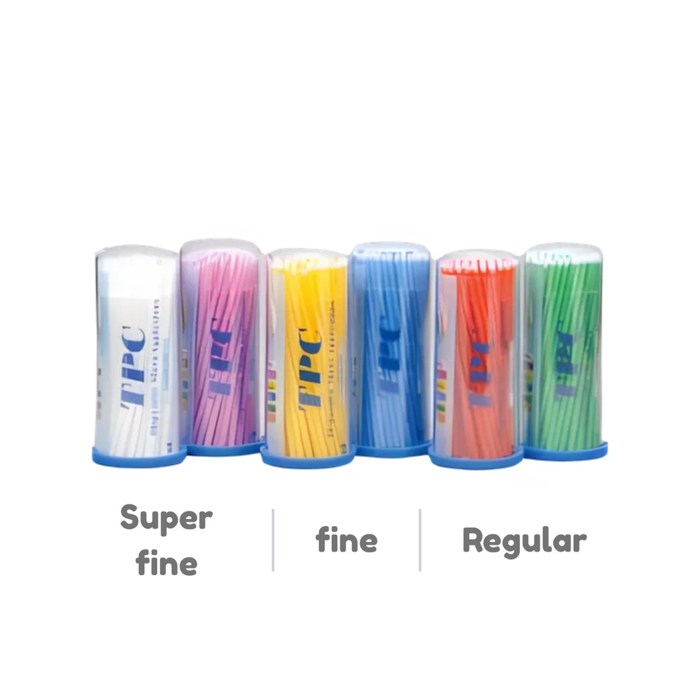 100Pc Dental Micro Applicator Tips Cleaning Brush Disposable Microbrush Bendable