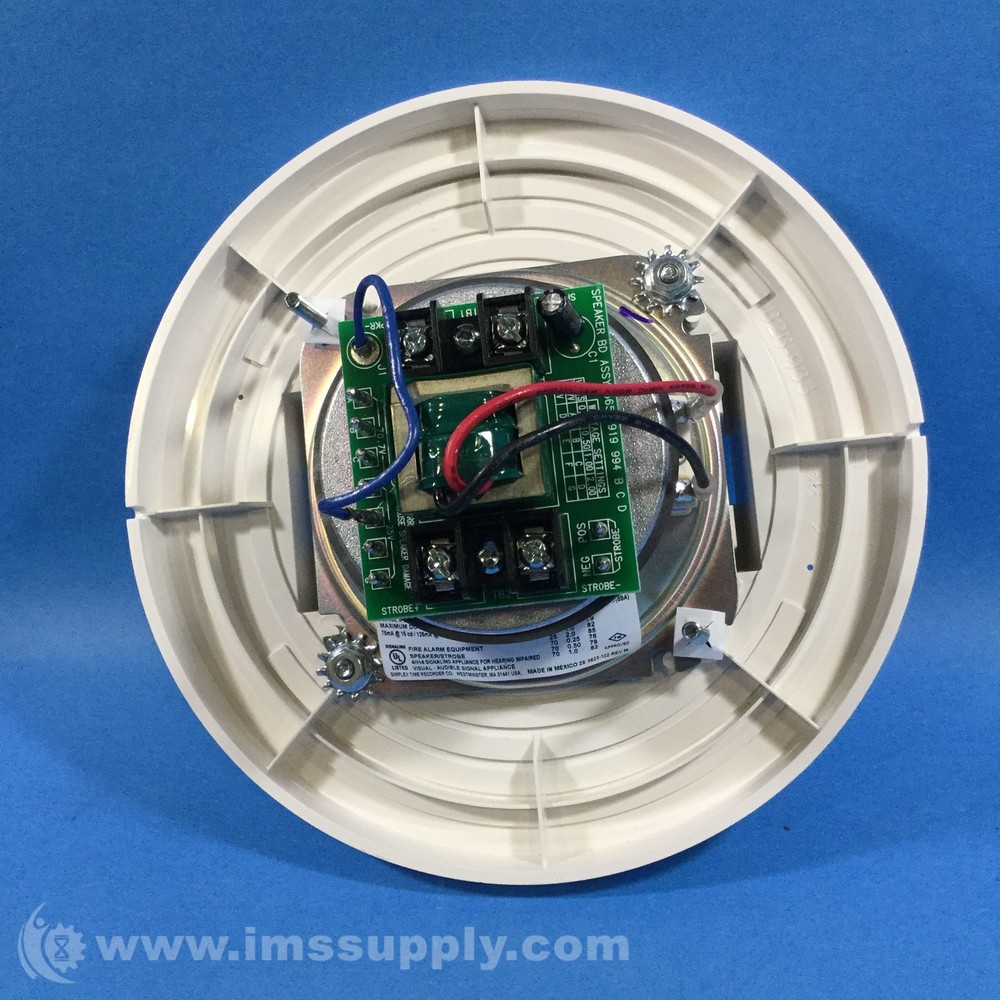 Simplex 4906-9154 Ceiling Speaker Strobe FNOB