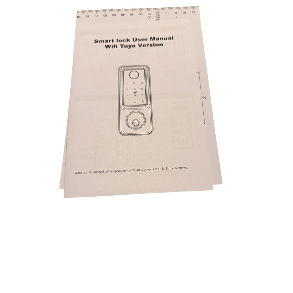 Smart Lock Wifi Tuya Version Fingerprint Card Password Mechanical Key