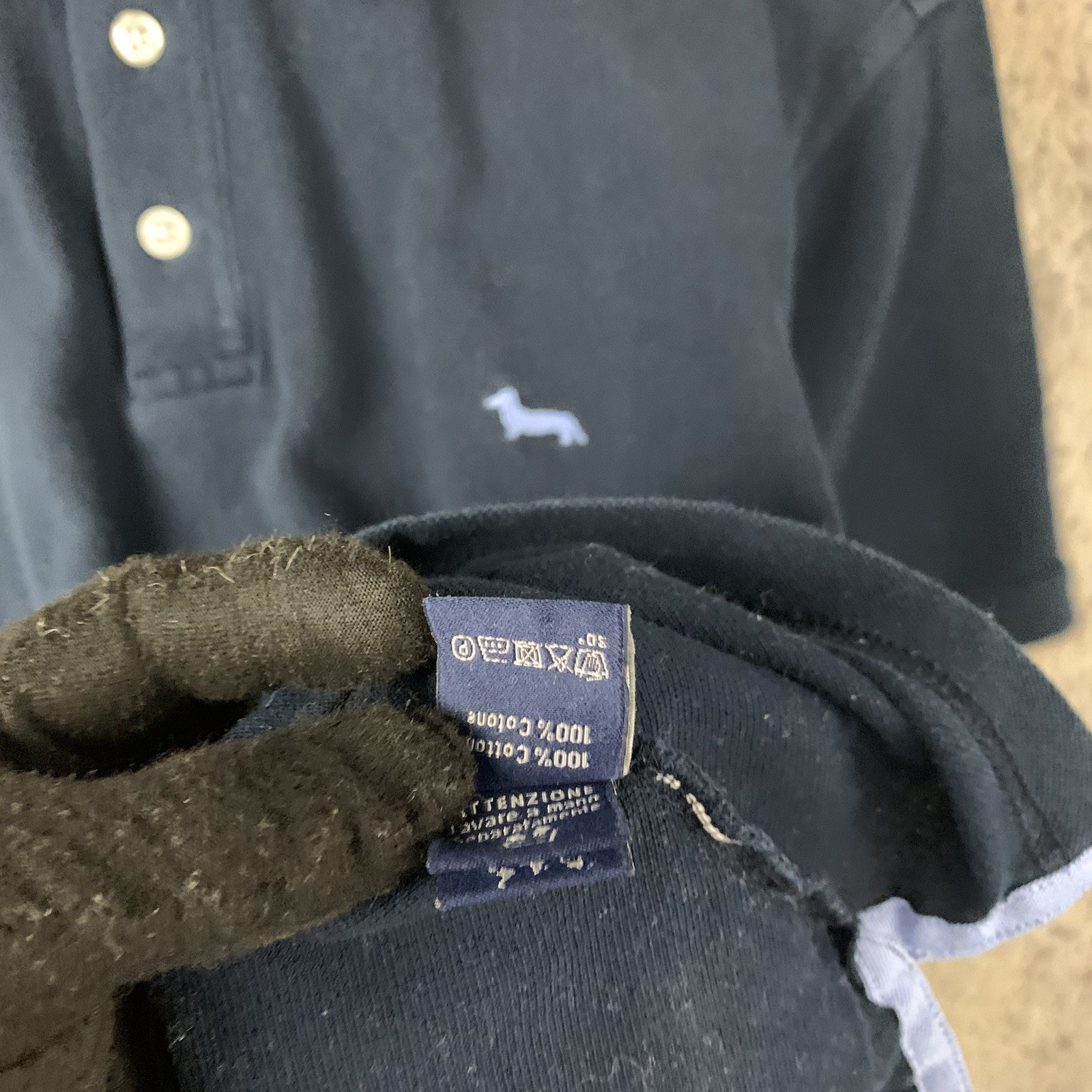 Harmont & Blaine Men's Polo Shirt Medium Blue Short Sleeve