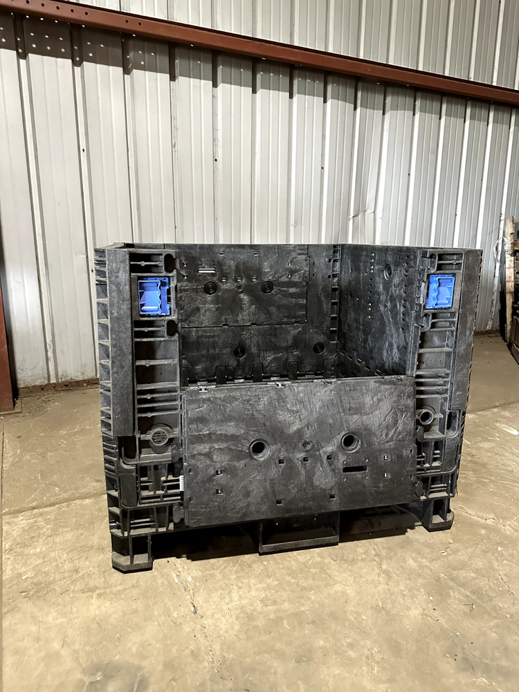 Plastic Collapsible Tote Box - Knockdown Container - 45x48x34