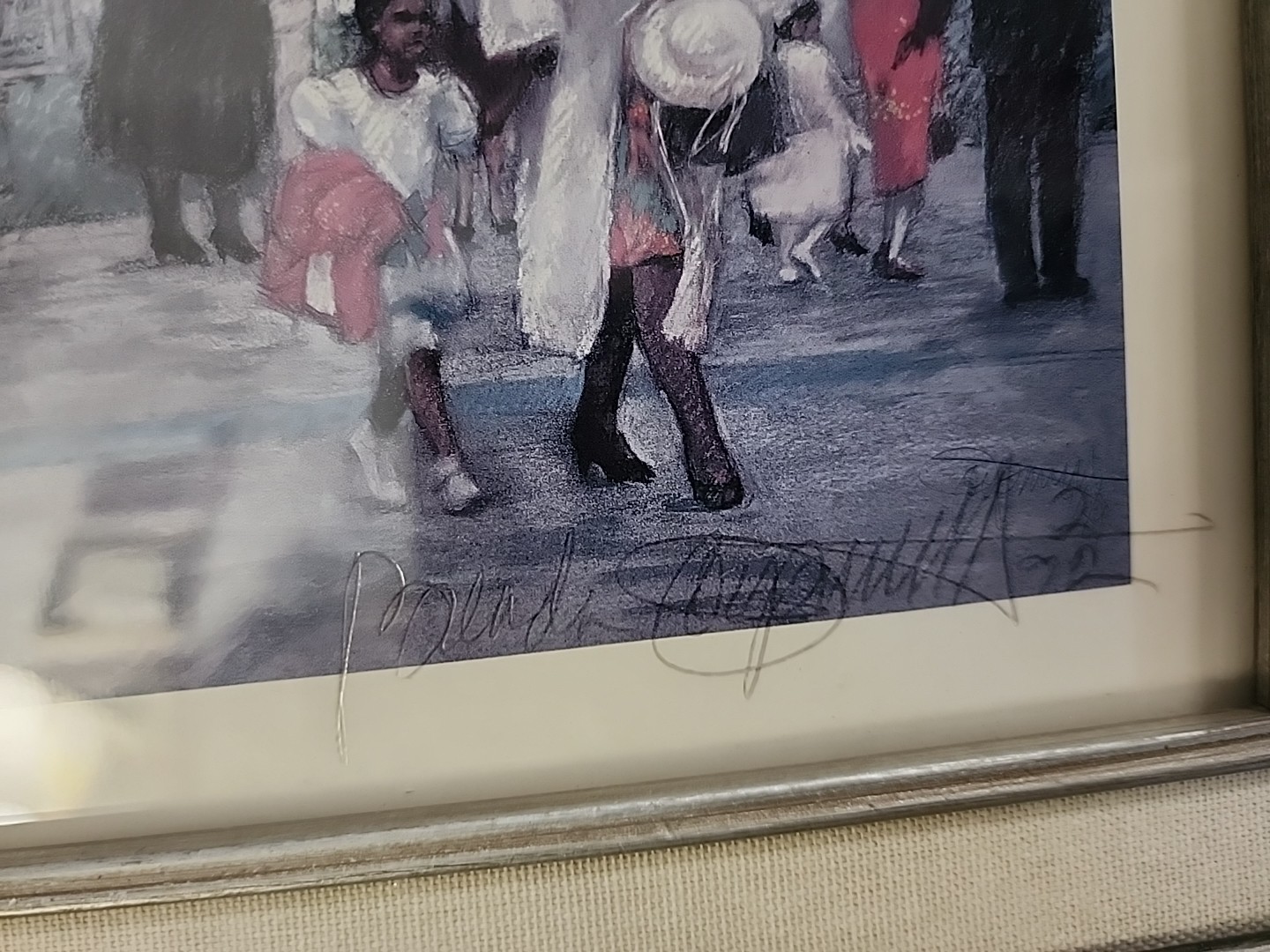 Brenda Joysmith After Service Print Artist Signed Custom Frame