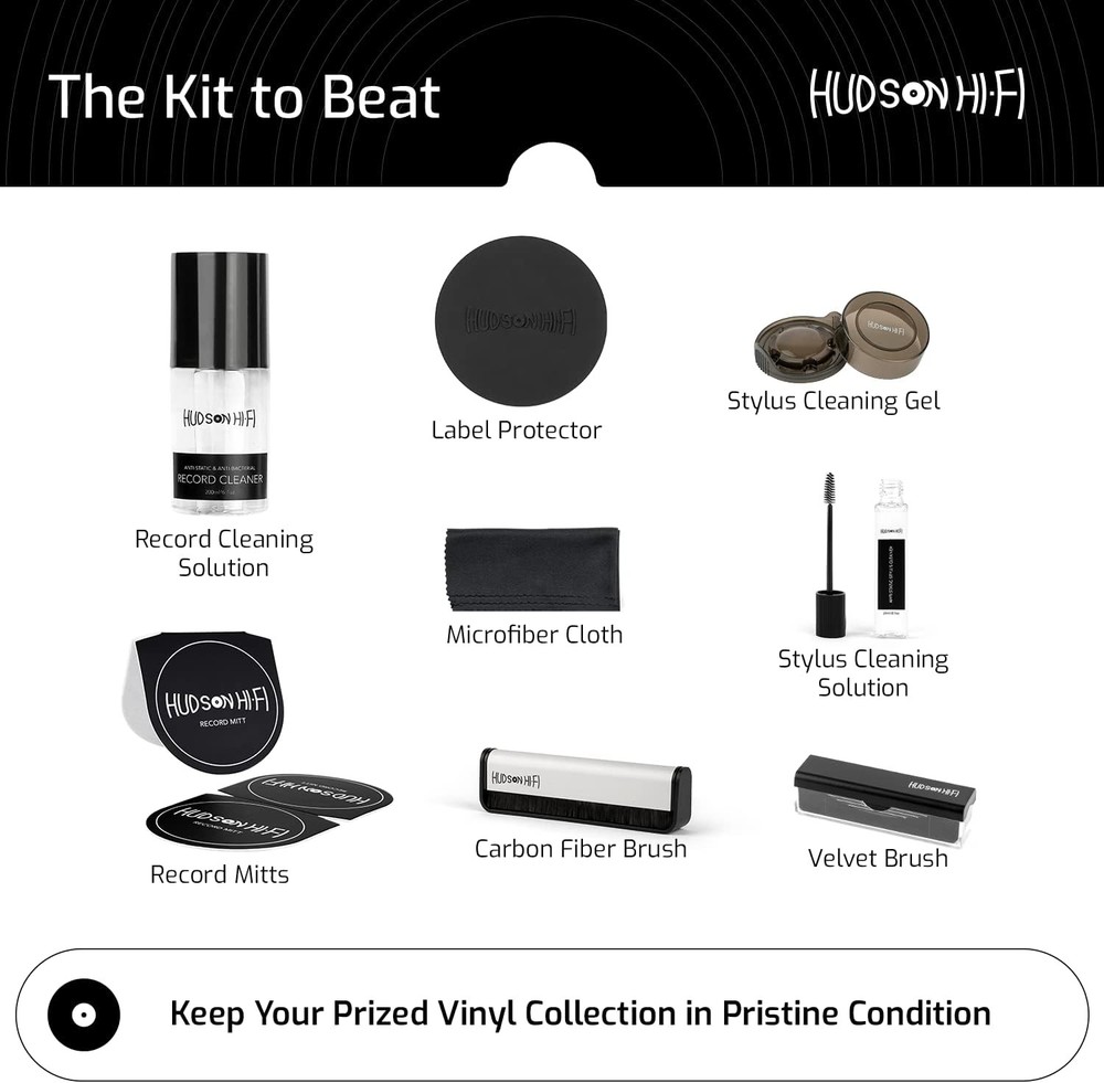Vinyl Record Care Kit 9 Tools Anti Static