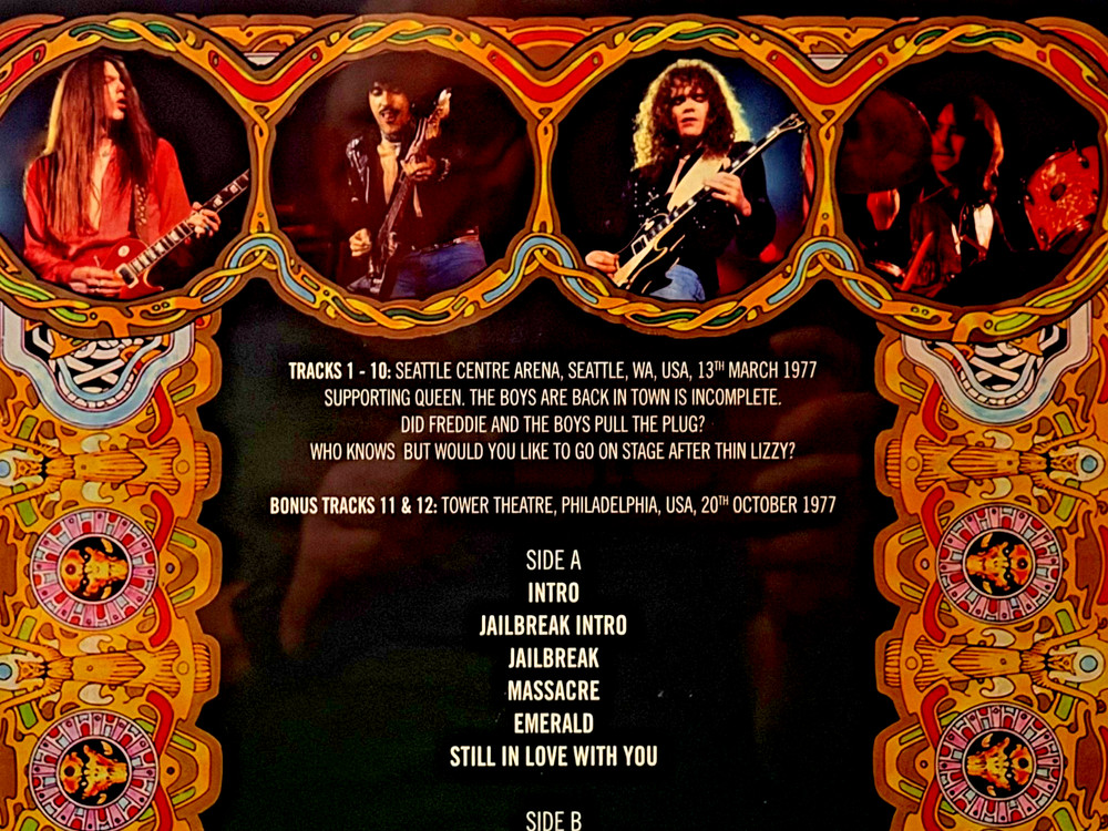 Thin Lizzy Back On The Streets LP vinyl