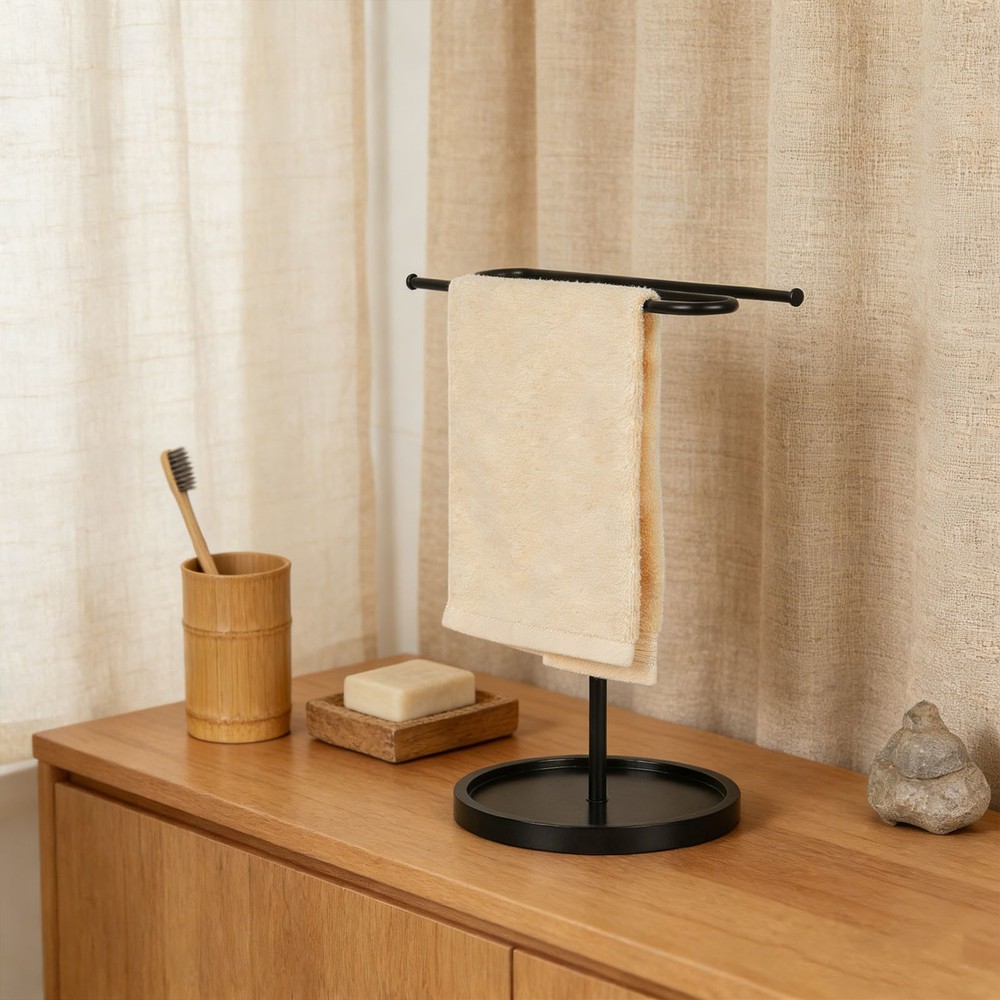 2-S Shape Hand Towel Stand For Bathroom