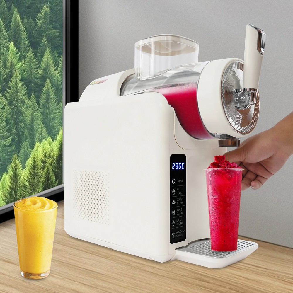 Frozen Drink Machine Set Shaved Ice Tool for Home with Self-Cleaning Function
