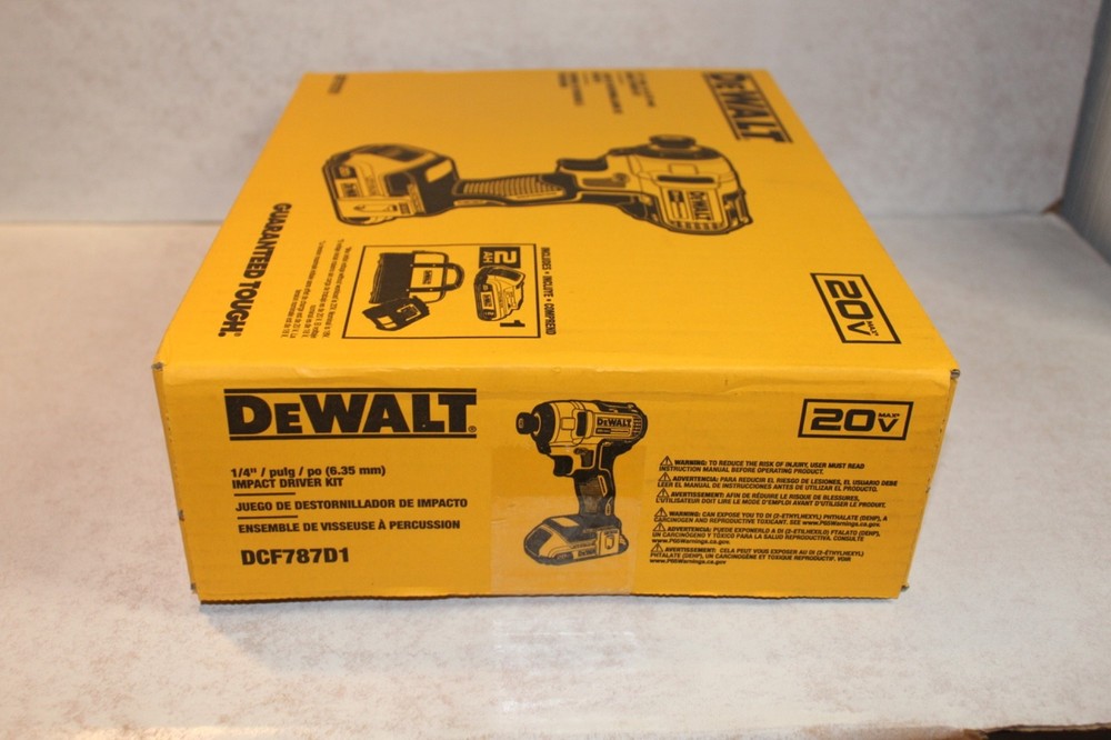 DEWALT DCF845P1 20V Impact Driver - Yellow
