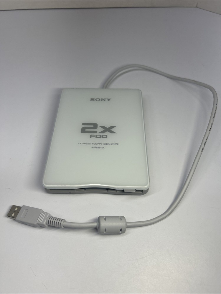 Sony MPF88E-UA External USB Floppy Disk Drive 2x Speed FDD