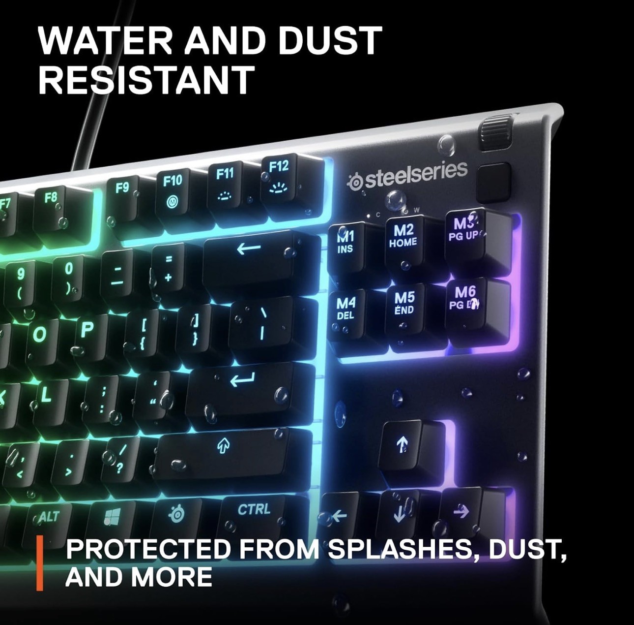 SteelSeries Apex 3 TKL RGB Wired Gaming Keyboard - Black - 64831