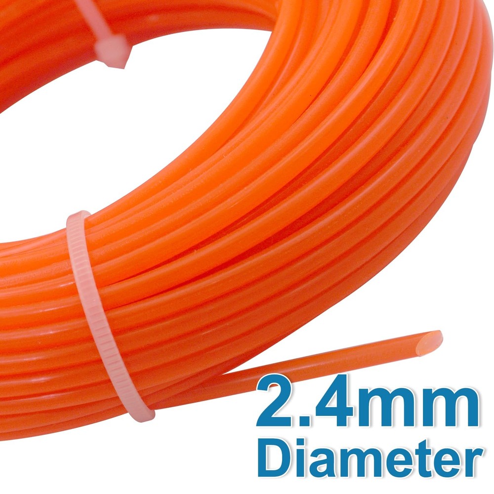 2-Pack Grass Trimmer Line .095'' 98ft per Spool (196ft Total) String Orange