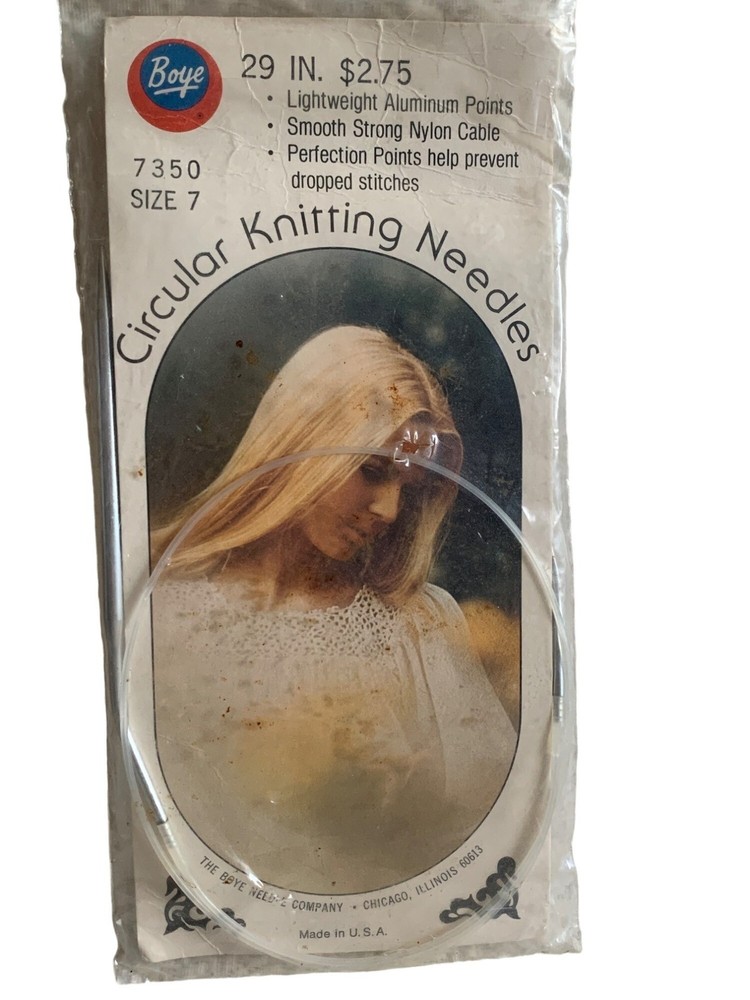 Boye Circular Knitting Needles 29 inch Size 7 - New