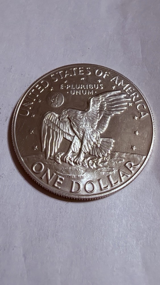 1974 USA Eisenhower Dollar Coin Flying Eagle