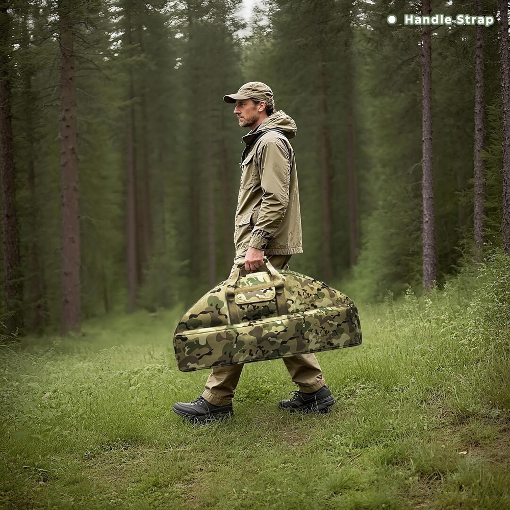 Secure & Lightweight Compound Bow Case - 44'' Padded Soft Protection & Storage