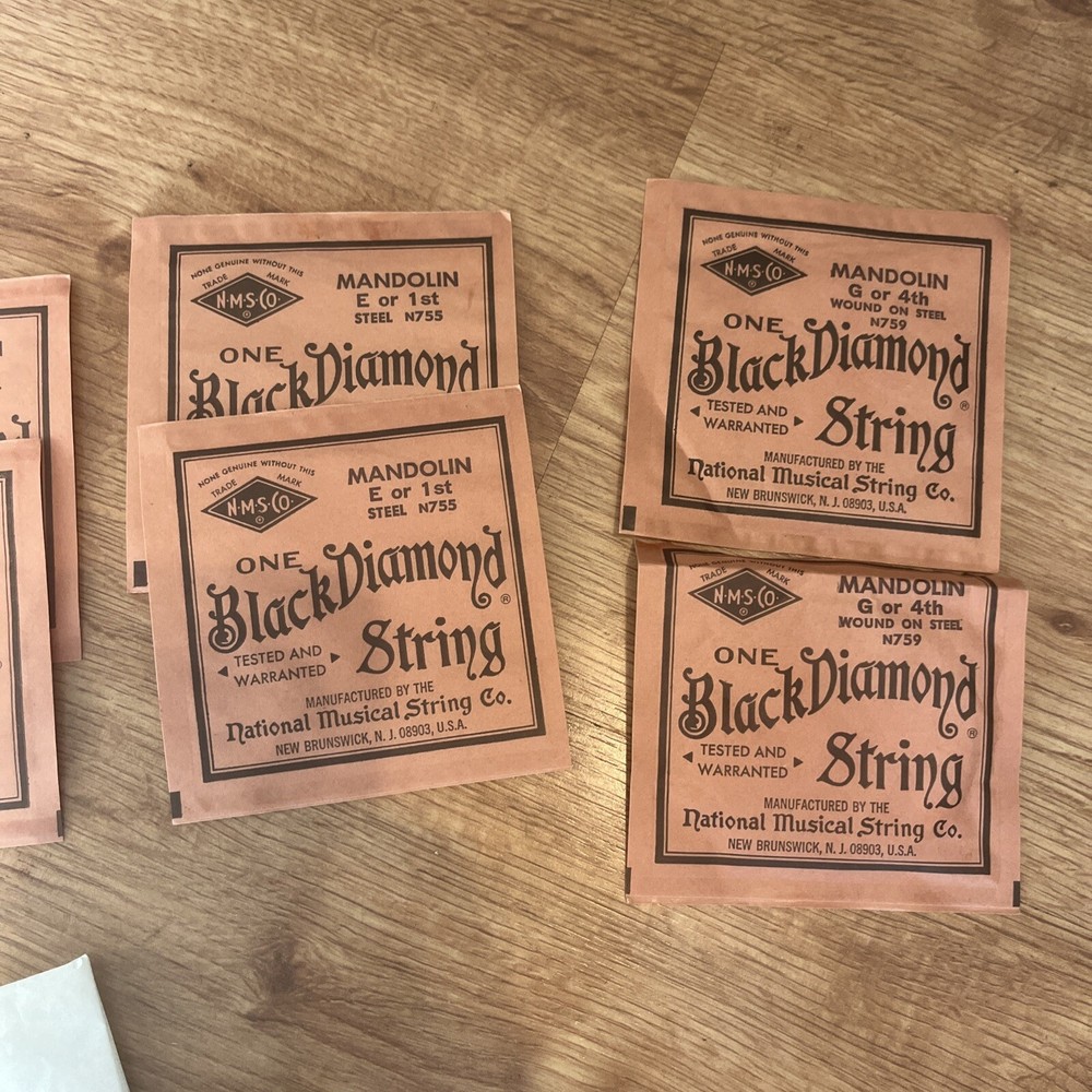 Vintage BLACK DIAMOND STRINGS for MADOLIN Assorted