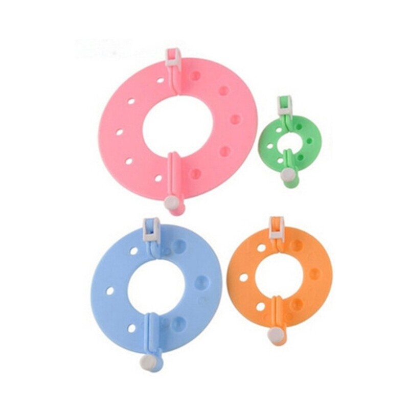 4Pcs DIY Wool Yarn Knitting Tools Needle Work Handcraft Tool for Pompoms Maker
