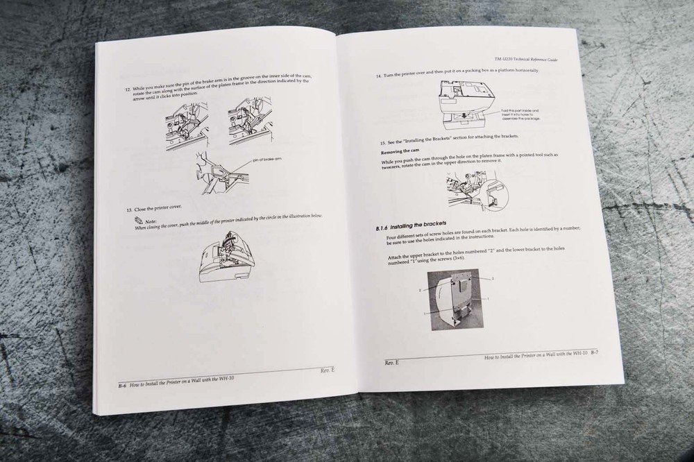 Epson tm-u220 / M188 Receipt Printer Technical Reference Instructions Manual