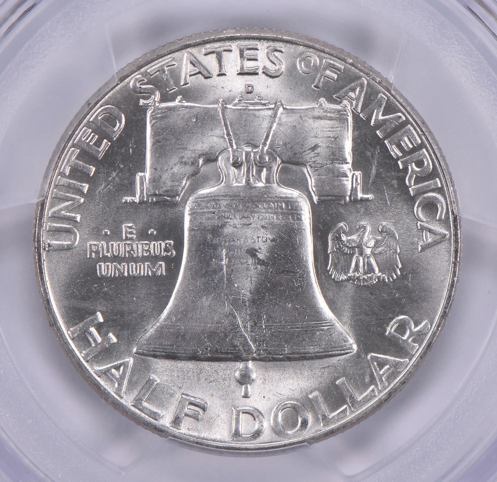 1963-D Franklin Half Dollar MS65 PCGS Blue Label