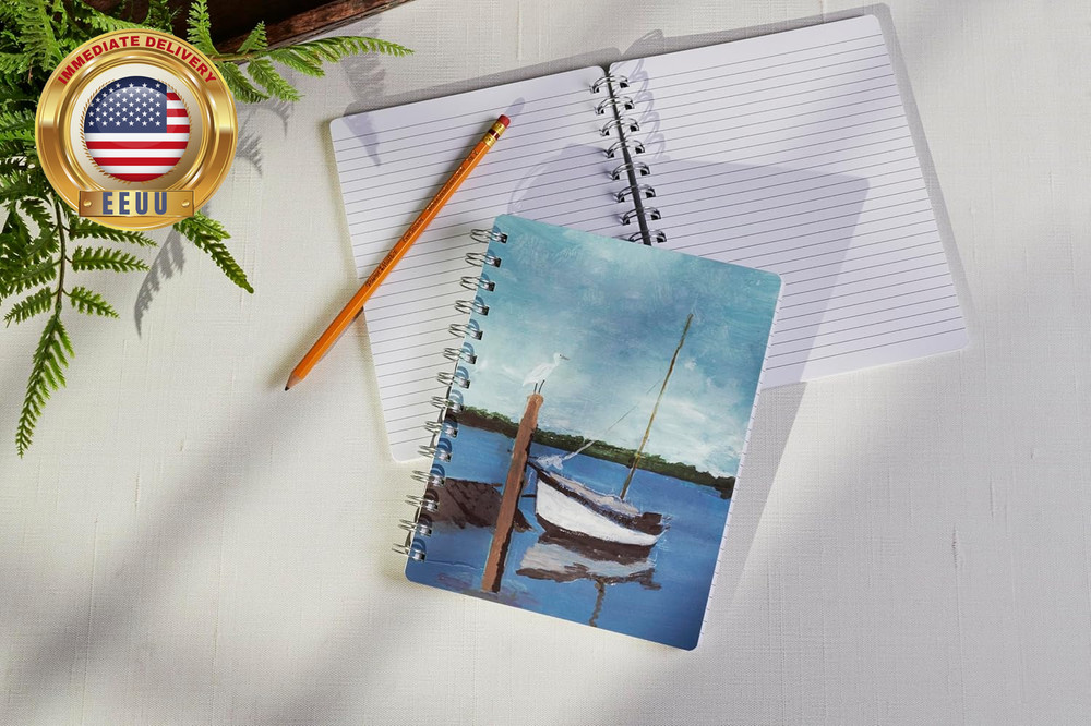 Boat Spiral Notebook ⭐️⭐️⭐️⭐️⭐️