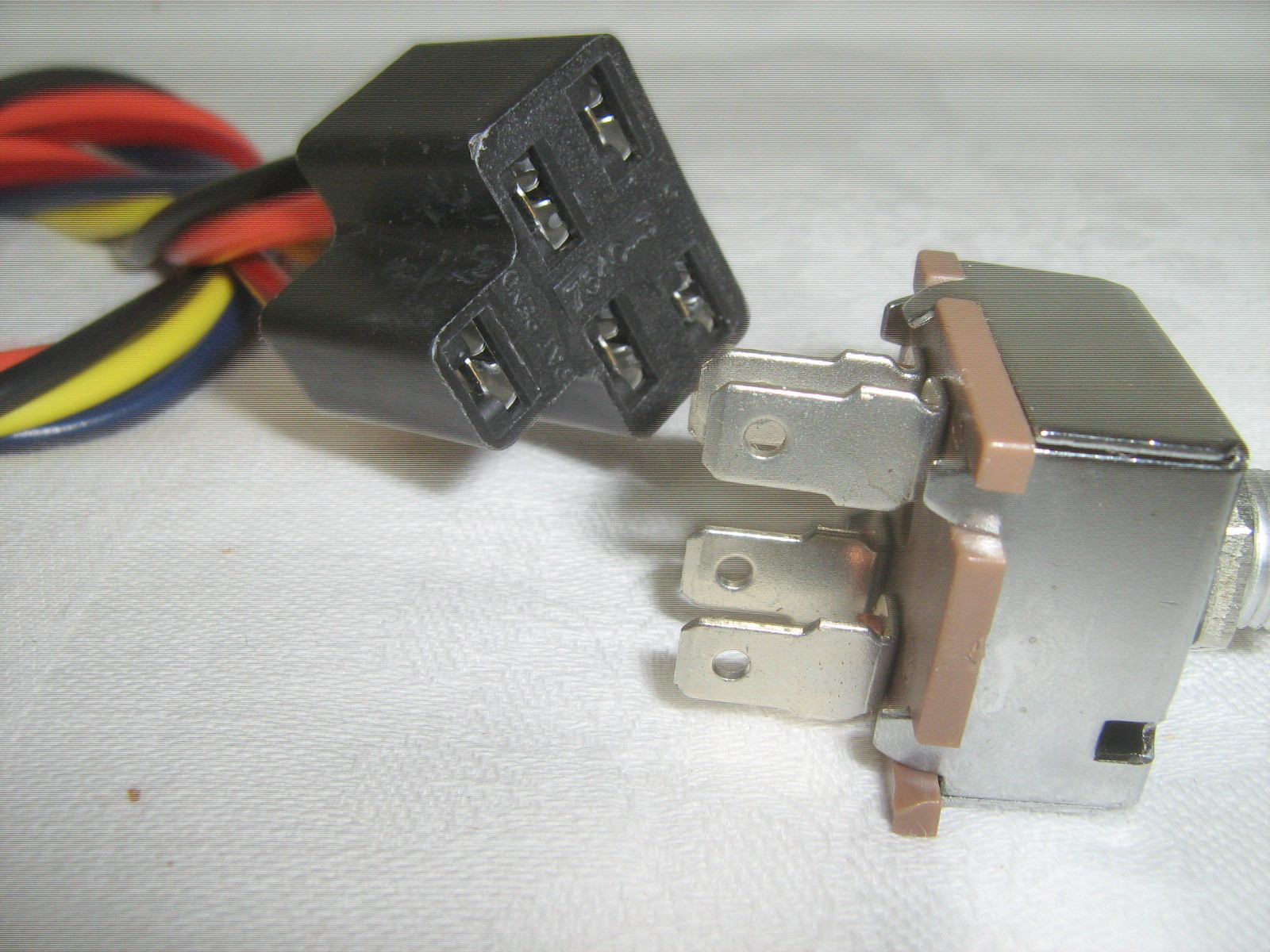 ROTARY A/C SWITCH 3 SPD BLOWER SWITCH W/ 'SHORT' HARNESS & PLUG, 'FAN' KNOB USA