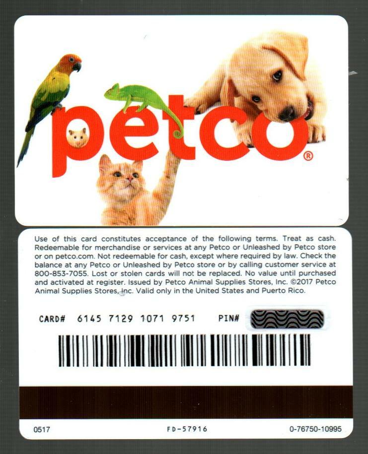 PETCO Small Pets 2017 Gift Card ( $0 ) V3
