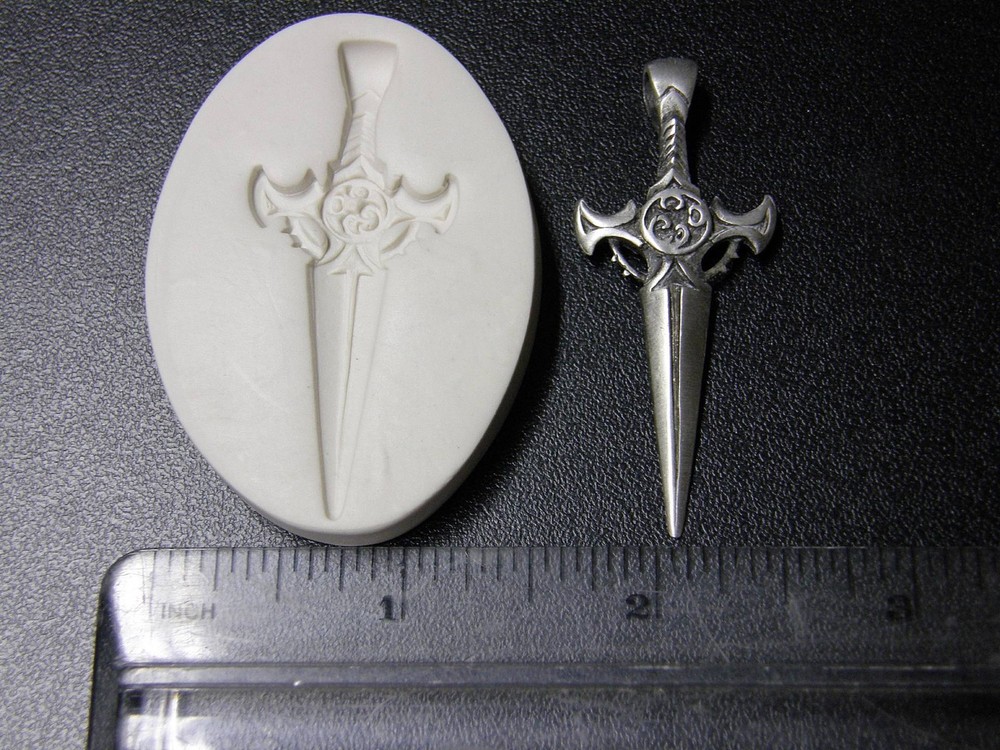 Medieval Sword Polymer Clay Mold (#MD1089)