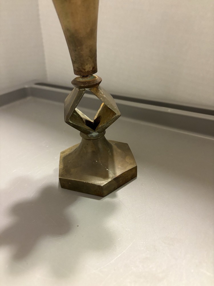 Architectural Salvage Heavy Solid Brass 7.25" Tall