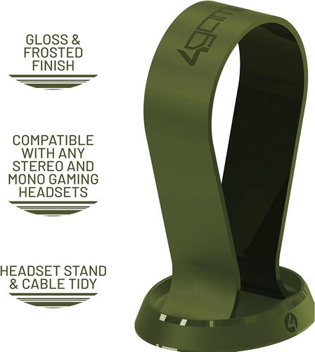 PC Accessory: Wired Headset - 4Gamers Panther Headset with Stand - Wave Forest:
