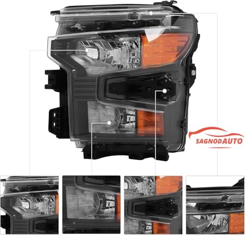 Halogen Headlight Compatible with Chevy Silverado 1500 2022 Left Driver Side