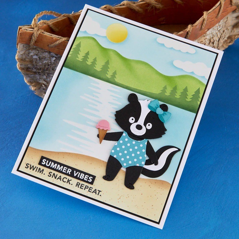 Preorder Spellbinders Clear Stamp STP-269 Summertime Sentiments