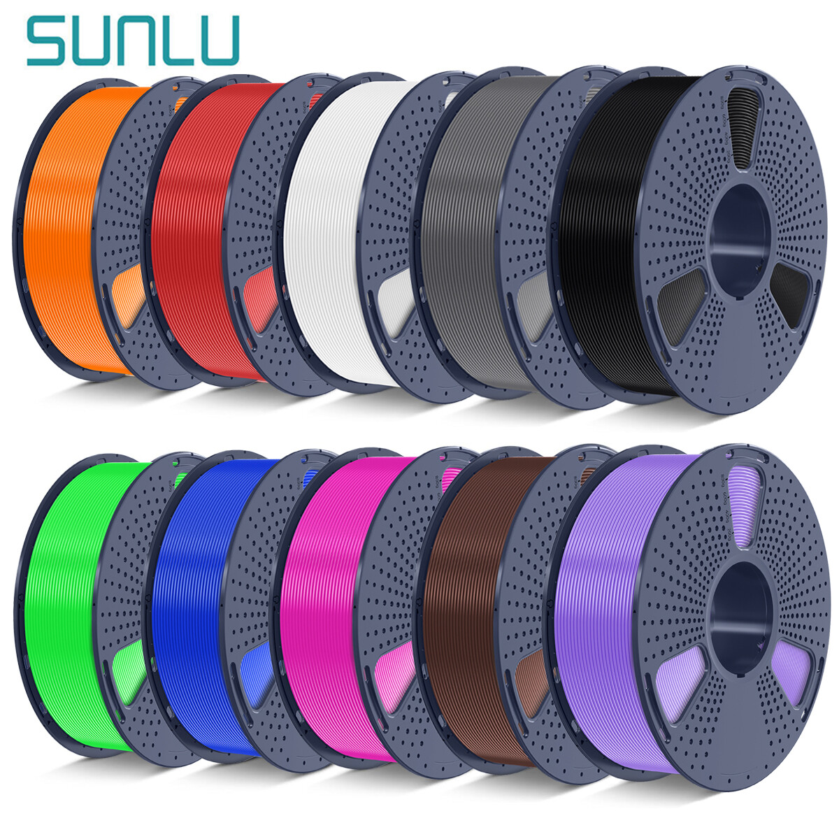【ADD 10, PAY 6】SUNLU PETG PLA+ PLA ABS SILK 3D Printer Filament 1.75mm 1KG Neat