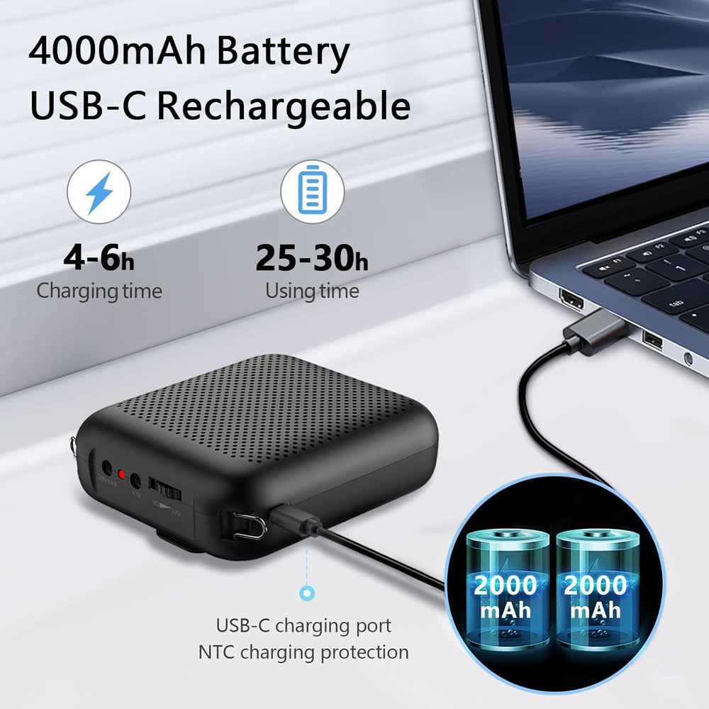 Bluetooth Voice Amplifier, Power Amplifiers, Portable Mini Wired Microphone Head