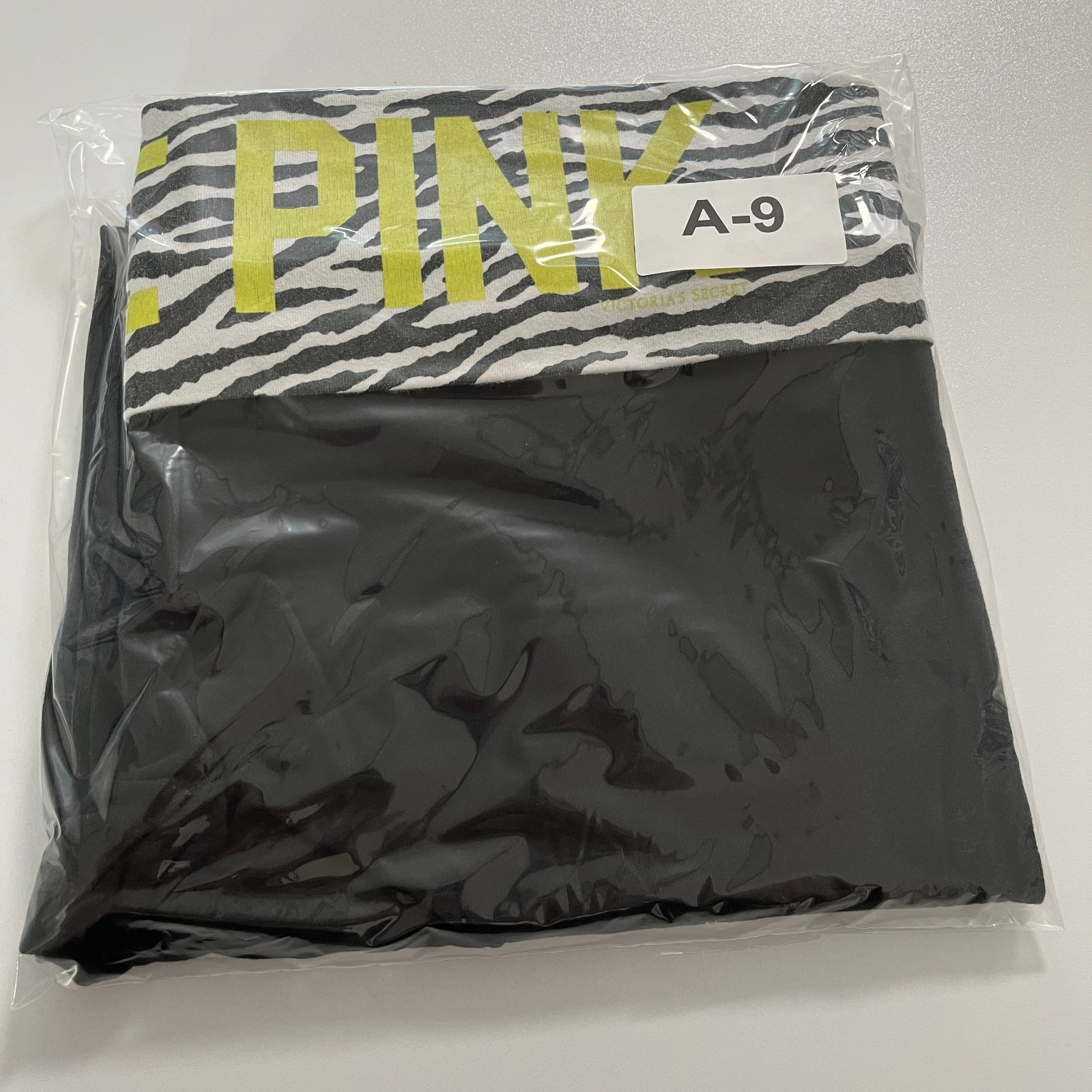 Y2K Victoria's Secret PINK Vintage Foldover Yoga Pants Flare Green Zebra L