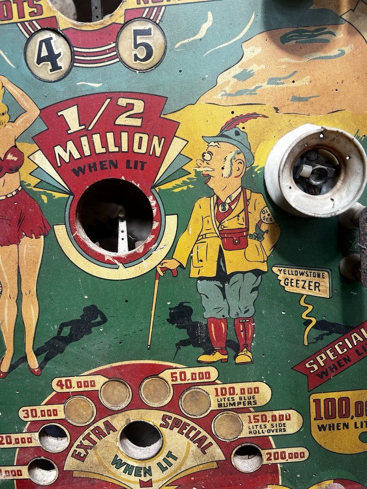 vintage pinball machine Board Table
