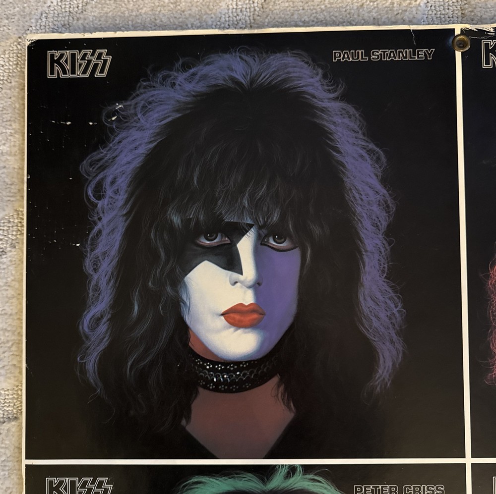 KISS Gene Paul Ace Peter 1978 Solo Albums Promo Aucoin Vintage 23X23 Promotional