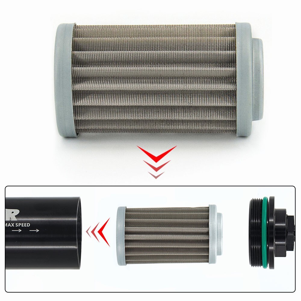 100 Micron Fuel Filter Element Gas Diesel Methanol Mesh Replaceable Cleanable