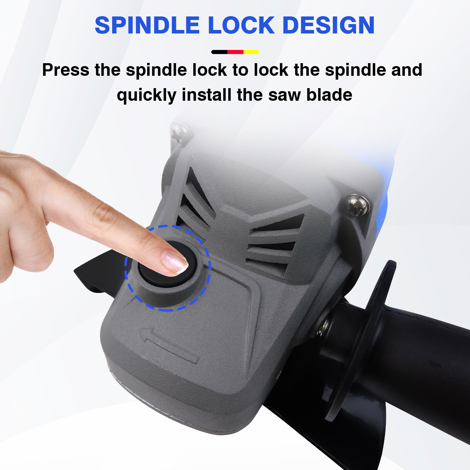 Electric Angle Grinder 10000RPM Motor 115mm Brushless Fit For Makita 18V Battery