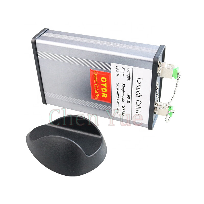 500M Optical Fiber OTDR Testing Launch Cable Box SC APC Connector Alloy Type