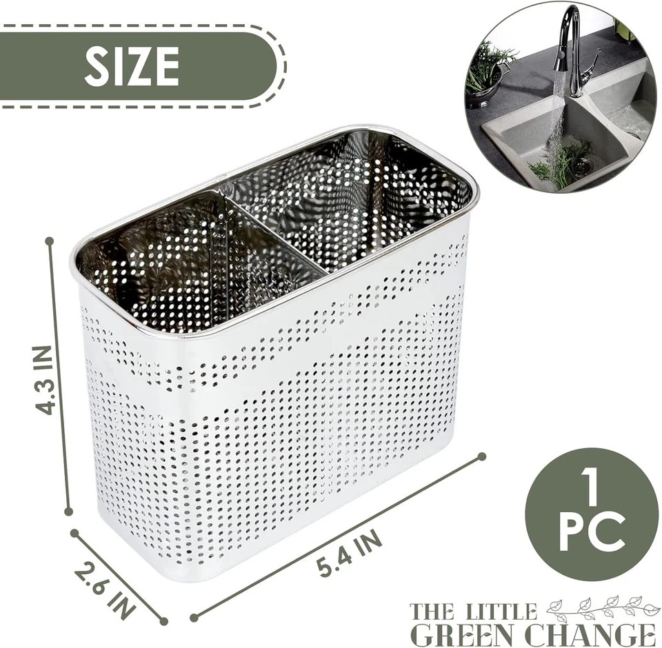 Silverware Drying Basket Kitchen Sink Utensil Holder Replacement Thin Dish Rack