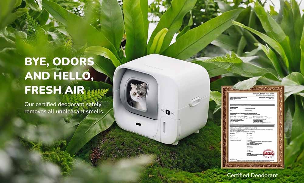 Furbulous Automatic Cat Litter Box Self Cleaning/Pack Refill System,APP Control