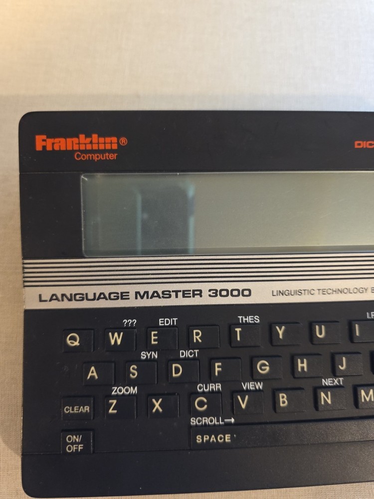 TESTED Franklin Language Master 3000 Electronic Dictionary & Thesaurus LM-3000B