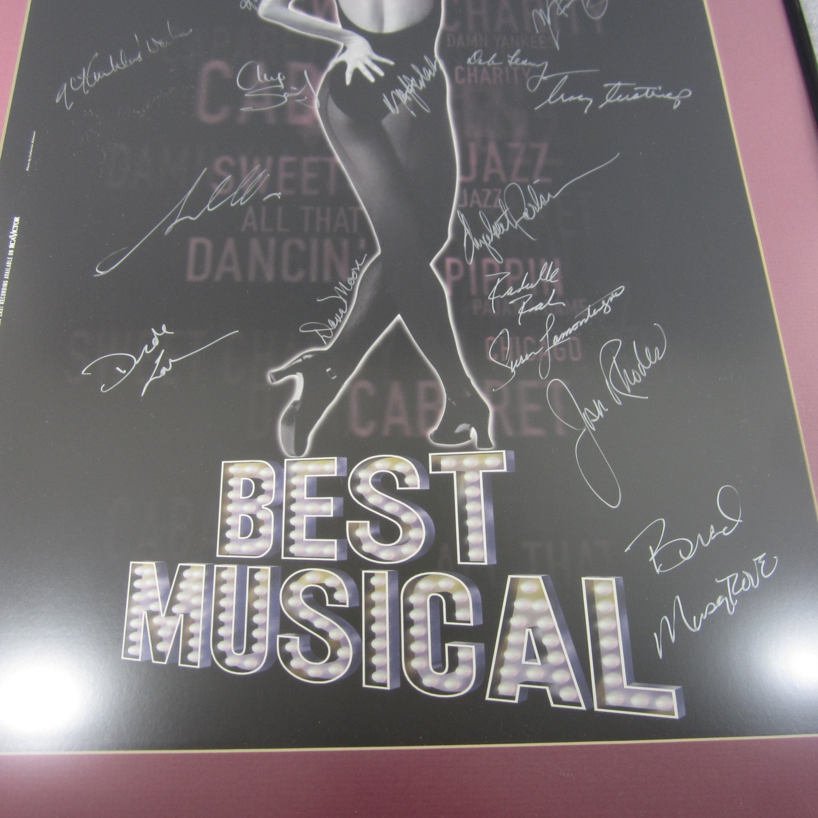 Fosse 1999 Tony Award Best Musical Cast-Signed Poster from Broadway Play