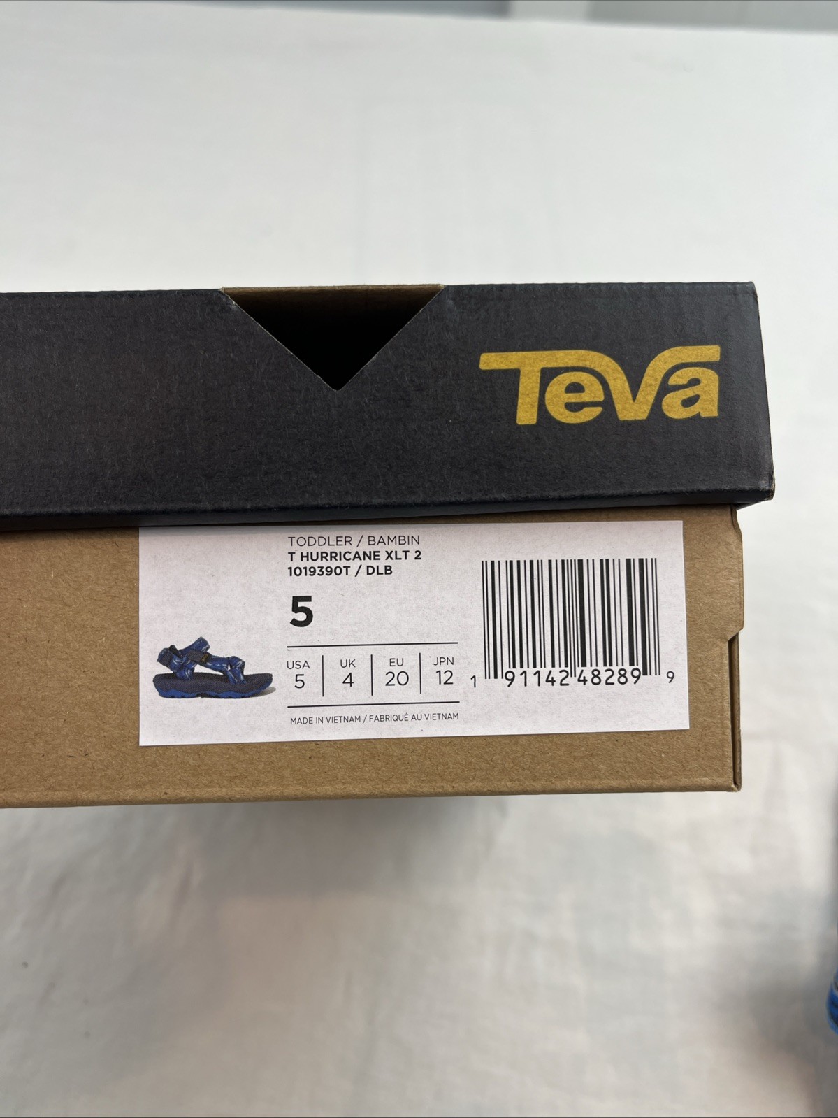 Teva Toddler's Hurricane XLT 2 Sport Sandals Delmar Blue Size 5 New in Box