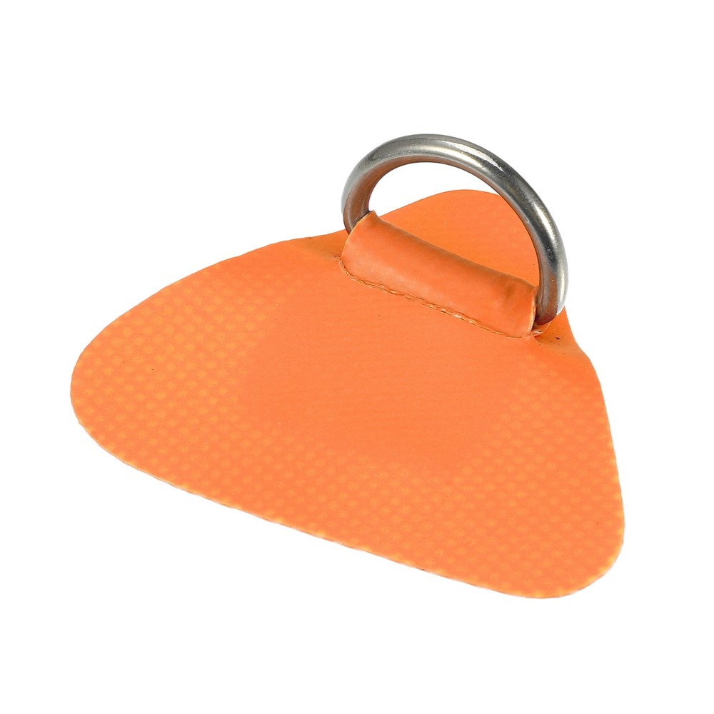 4pcs D Ring Patch PVC Stainless Steel Triangle Shape for Inflatable Kayak Orange