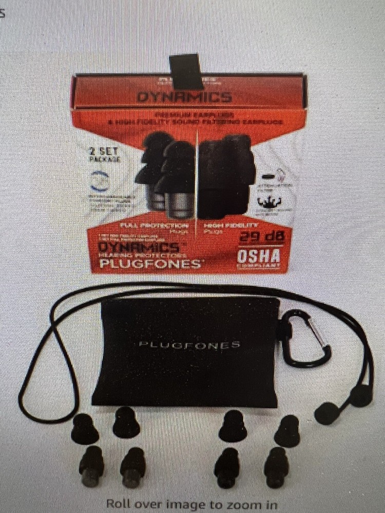 plugfones dynamics hearing protectors