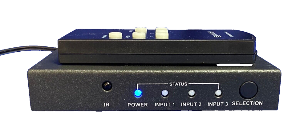 BINARY B-220-HDSWTCH-3x1 HDMI, HDMI Switcher, Excellent Condition, Open Box