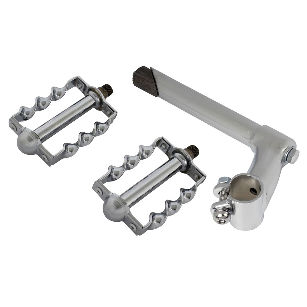 OG Stem Classic 22.2 Chrome & Pedals Flat Twisted 9/16" Chrome