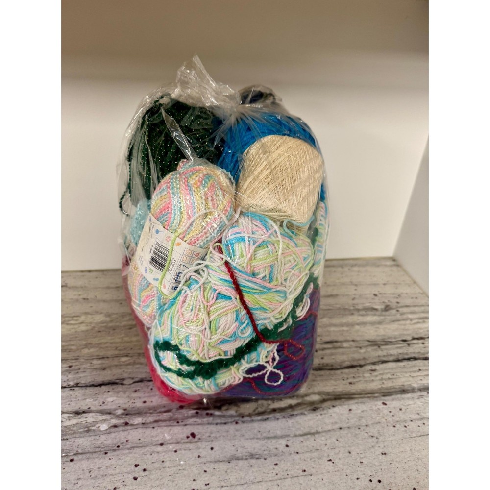Mixed Yarn Lot – Assorted Acrylic and Craft Yarn Bundle