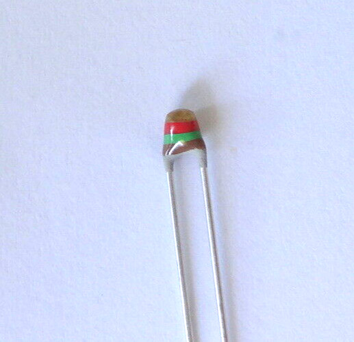 2 pcs NTC Thermistor 1.5K, Radial, PCB, by Vishay, P/N NTCLE100E3152JB0