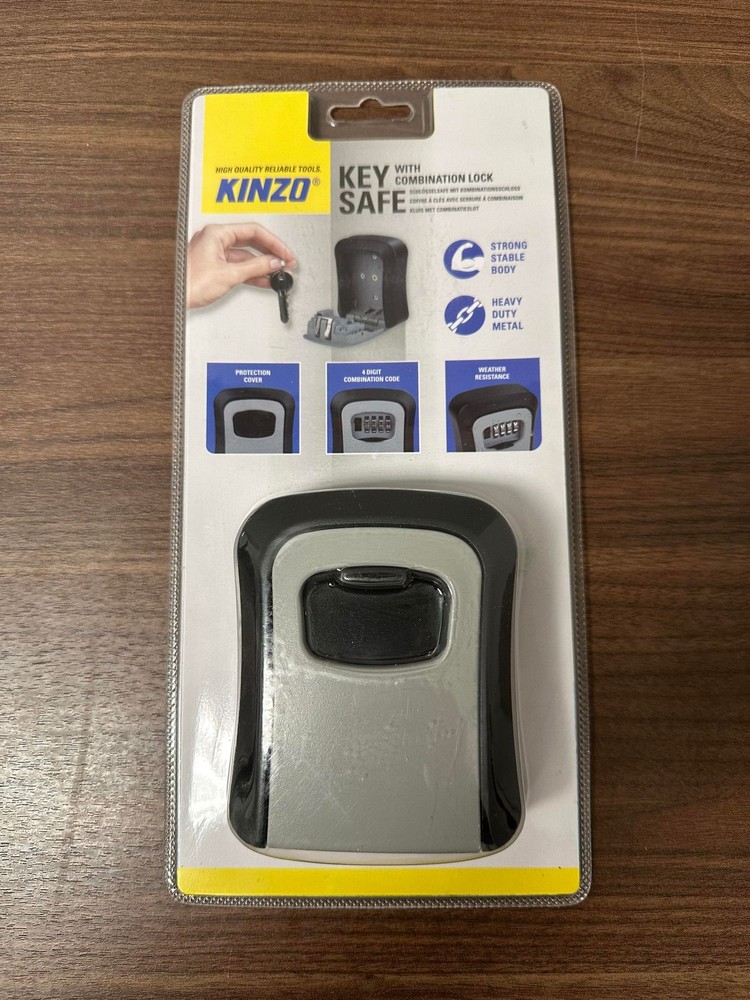 Kinzo Key Safe With Combination Lock Wall Brand New