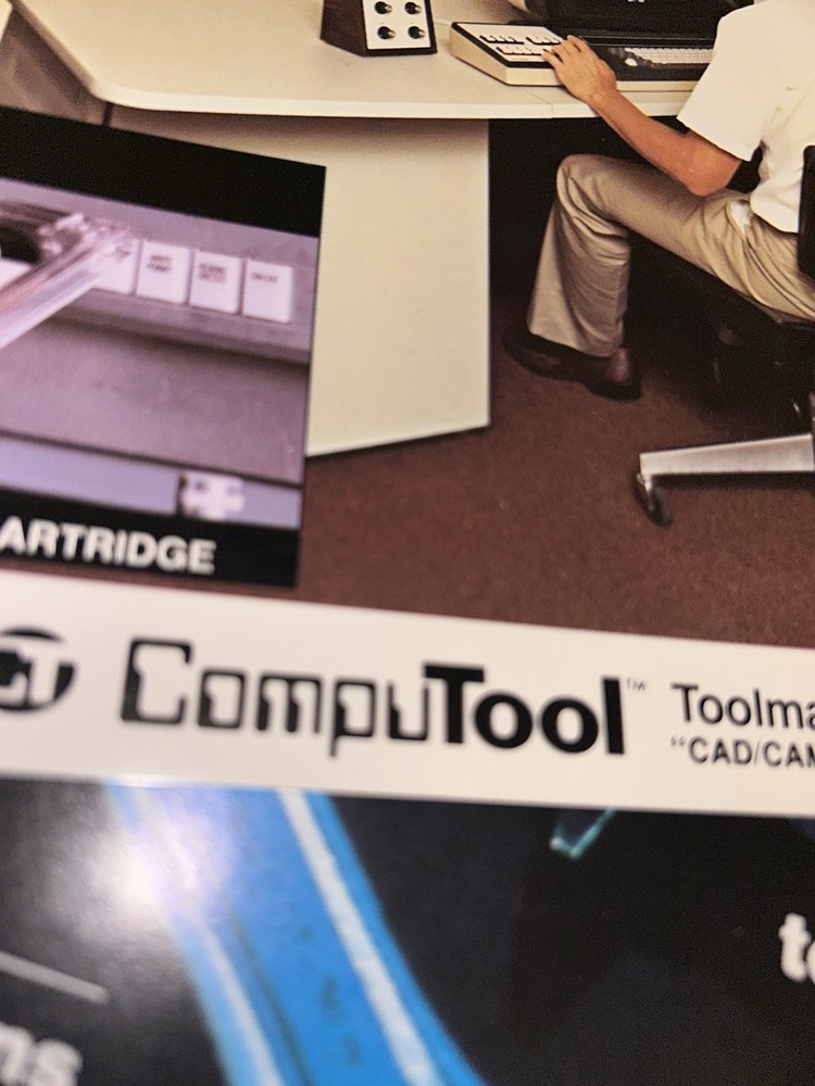 Early 1980s COMPUTOOL Toolmaker Systems CAD / CAM Advertising